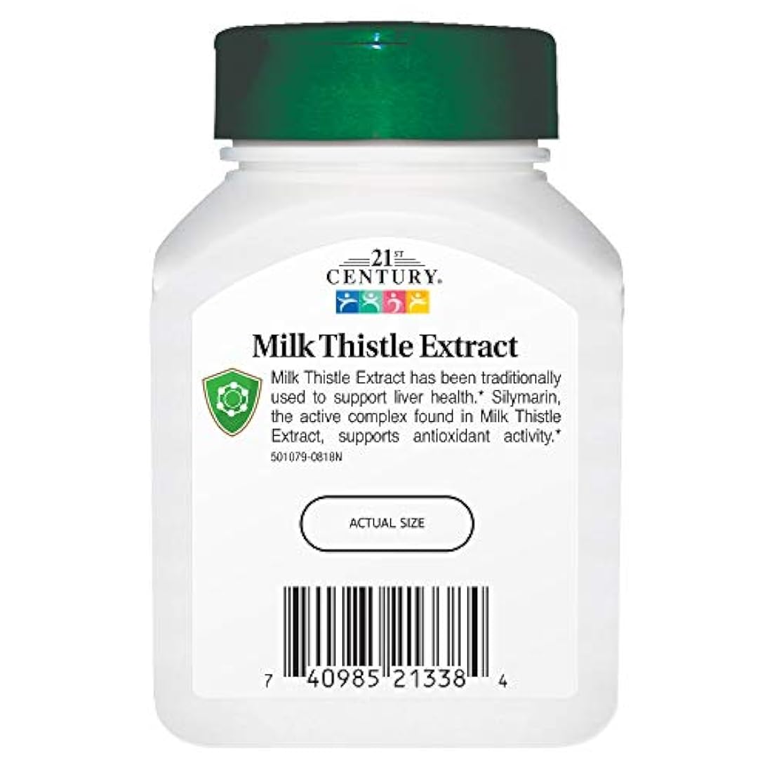 21st Century Extracto de cardo de leche Cápsulas vegetales