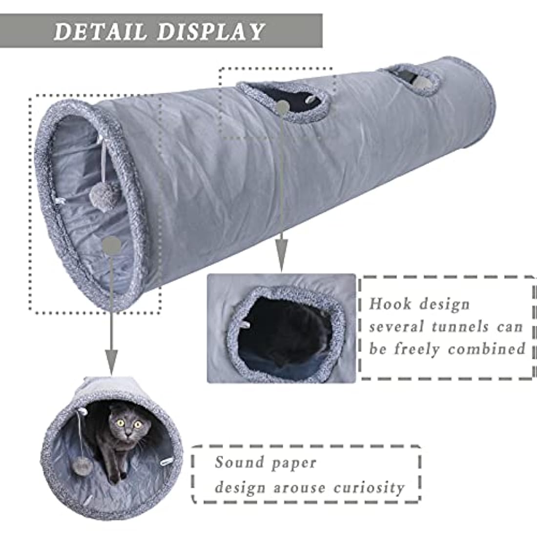 Juguetes para gatos en forma de Túnel