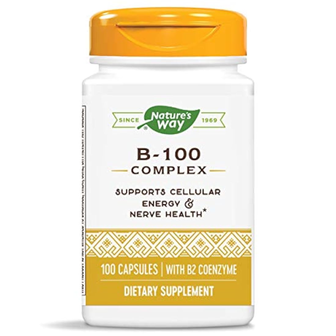 Nature's Way Vitamina B-100 Complex, 100 Cápsulas