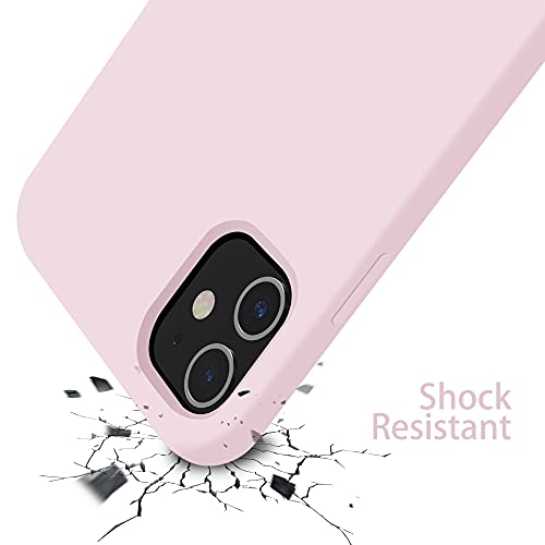 OTOFLY Funda para iPhone 11, ultra delgada, de gel de silicona líquida con protección completa antiarañazos, a prueba de golpes, compatible con iPhone 11 (rosa hielo)
