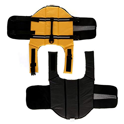 Chaleco salvavidas para perro con rayas reflectantes