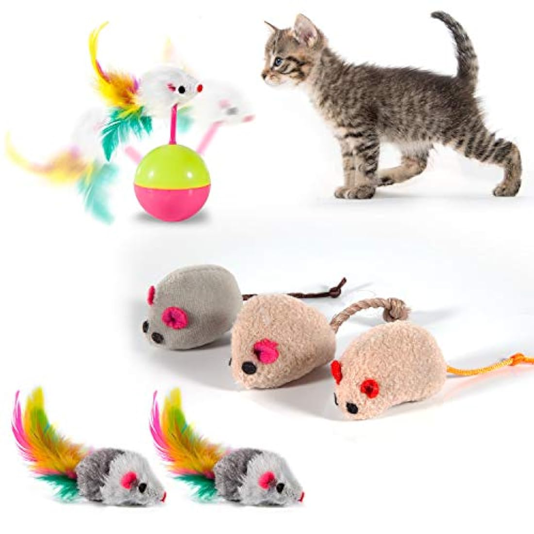 MIBOTE 24 piezas de juguetes para gato