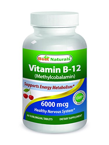 Best Naturals Vitamin B-12 6000 mcg 60 Tabletas