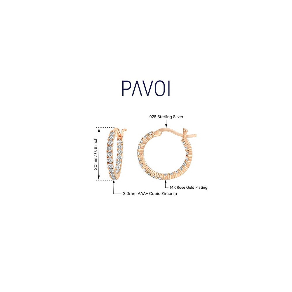 Aretes de aro de plata chapados en oro