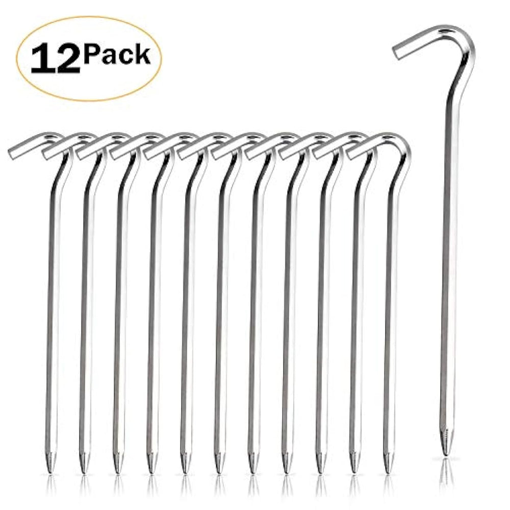 FANBX F Clavijas de carpa - 12 piezas de estacas de carpa