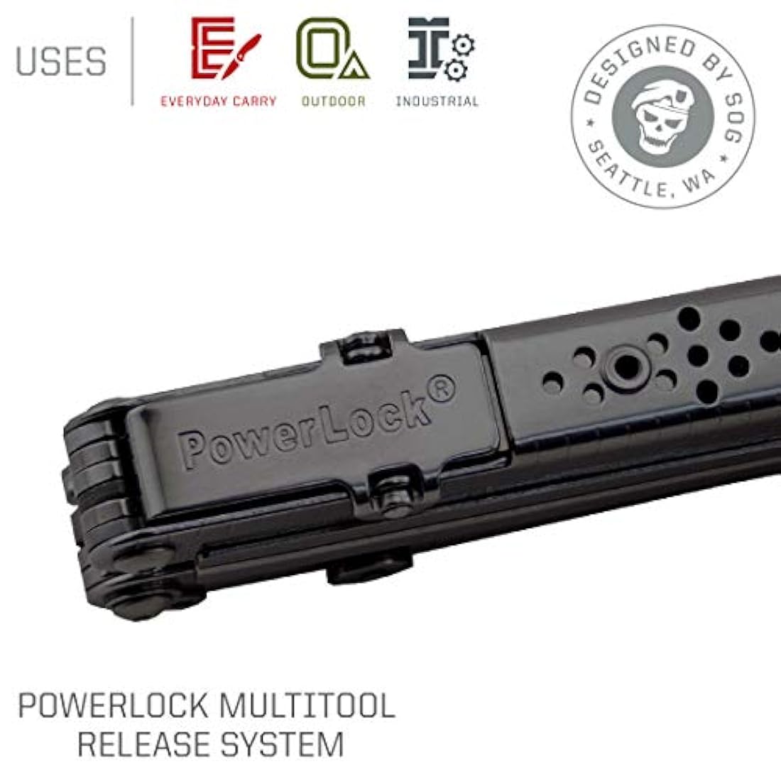 Multiherramienta PowerLock EOD SOG con cúter de seguridad
