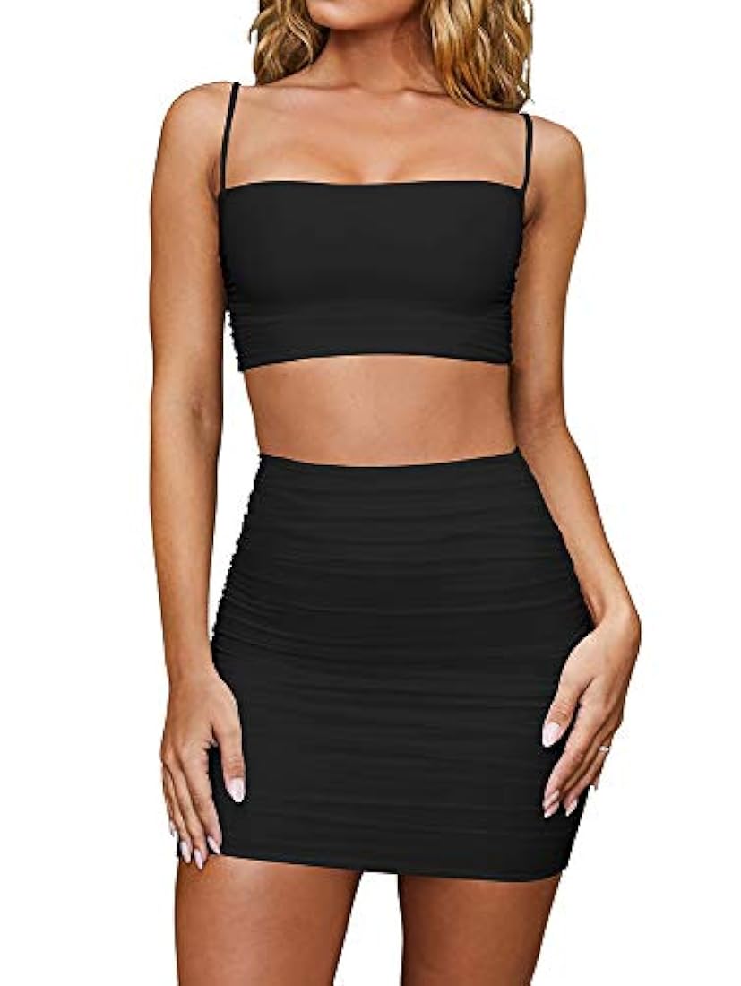 vestido Beagimeg, de 2 piezas con falda de corte ajustado