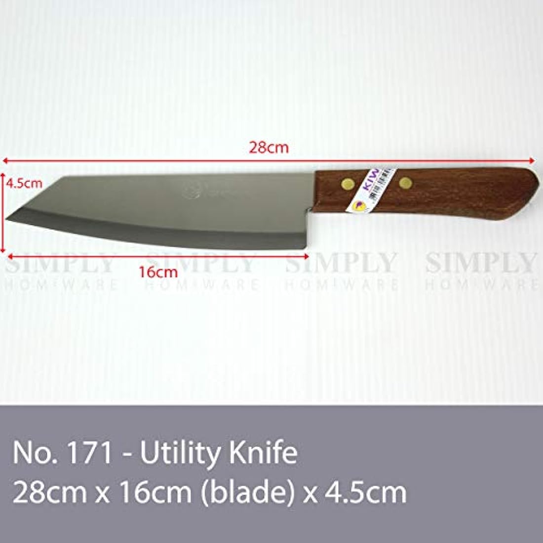 Kiwi 4 Sharp Pairing Cuchillo, con mango de madera # 503