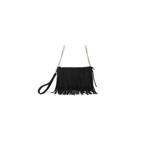 Bolsos cruzado de la franja para mujer con cremallera