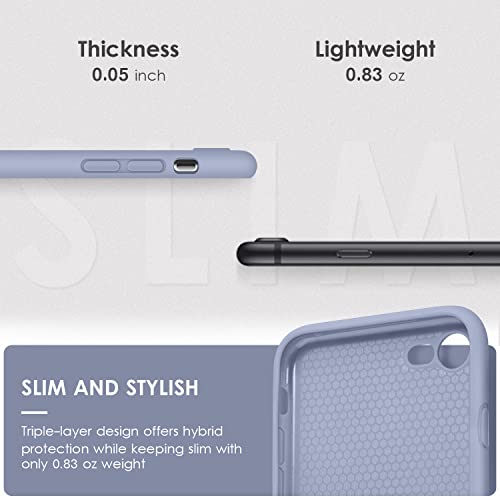 Funda de silicona líquida protectora suave y sedosa