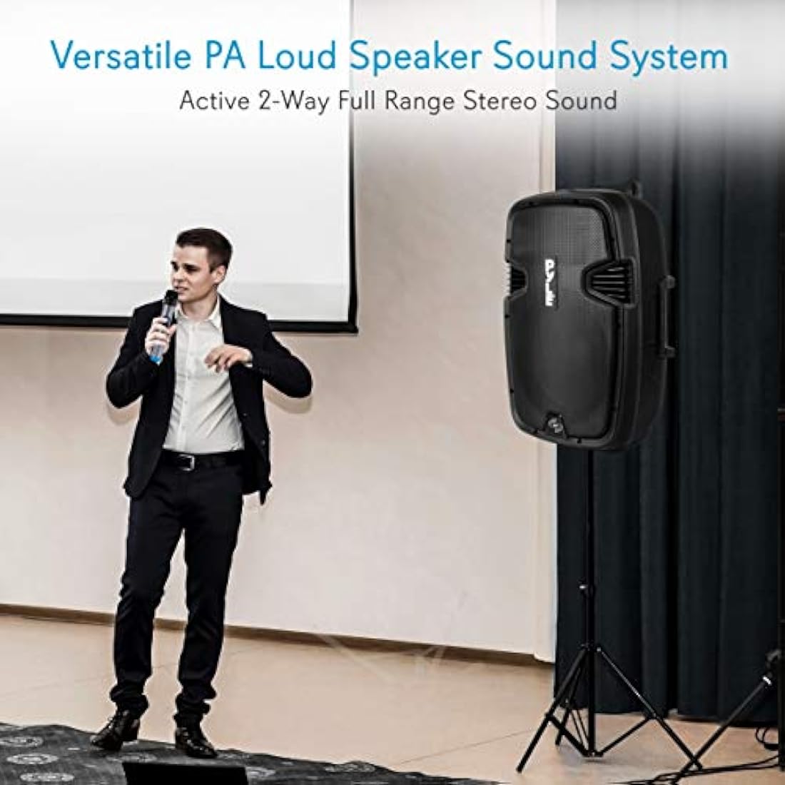 Parlante Portátil con Karaoke de 1600 W PYLE-PRO PPHP1599WU