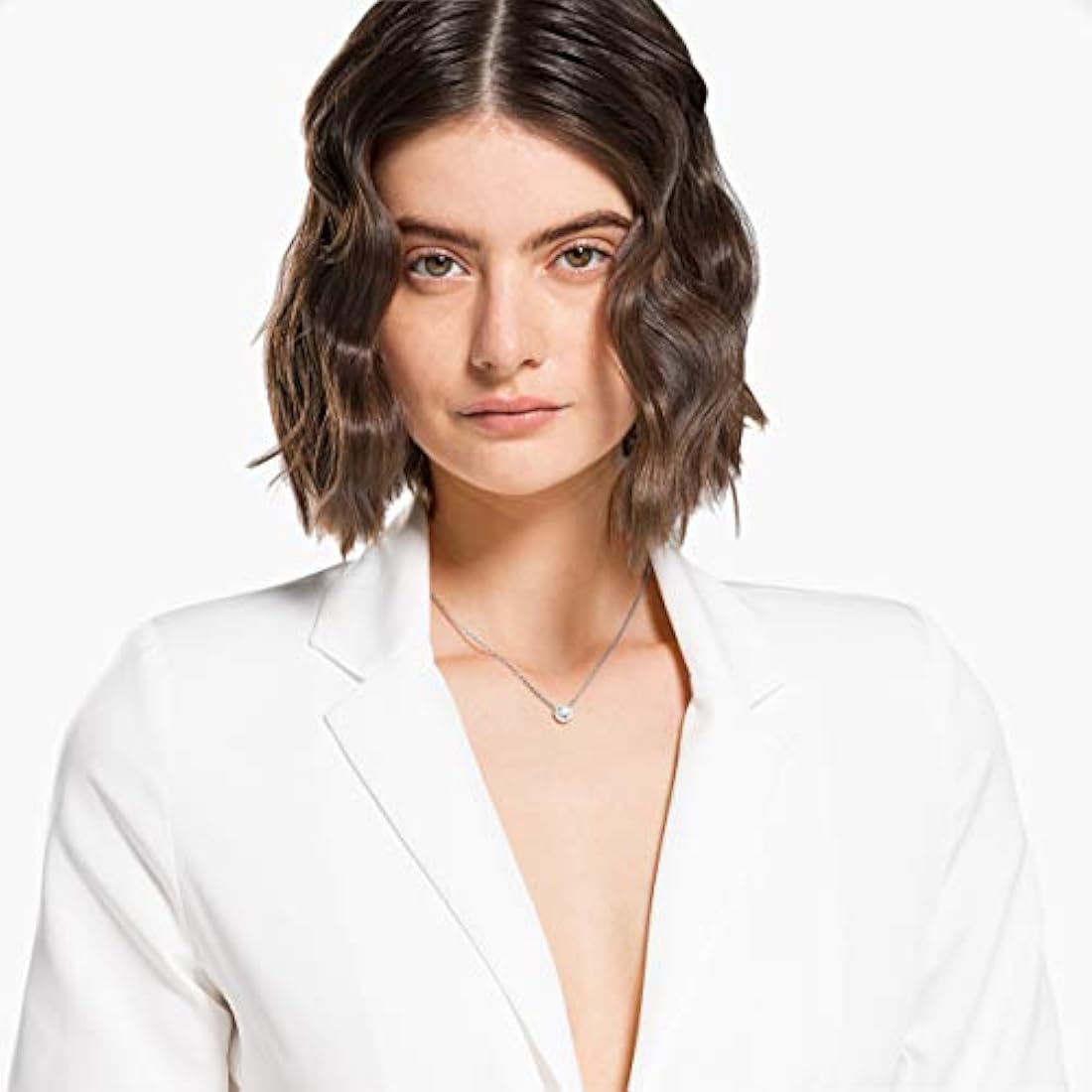 Collar y pulsera angélica para mujer con cristales verdes