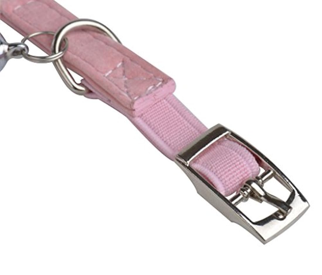 Collar ajustable para gato (terciopelo suave, con campanas)