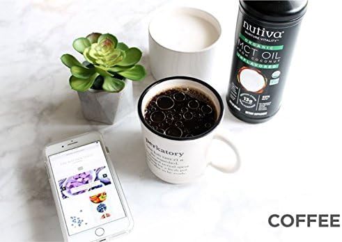 Aceite MCT Orgánico Nutiva, 32 Oz, Sin Sabor, Keto, Vegan