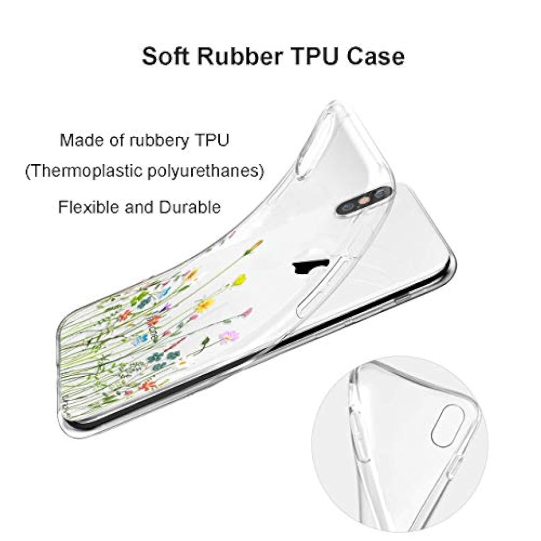 Unov - Carcasa para iPhone Xs y iPhone X de5,8 pulgadas