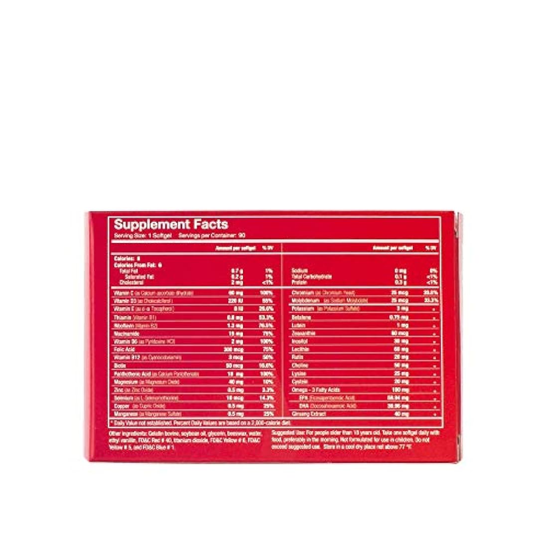 vivivioptal Active 90 Cápsulas – Multivitamin & Multimineral Suplemento – El ginseng & Omega 3