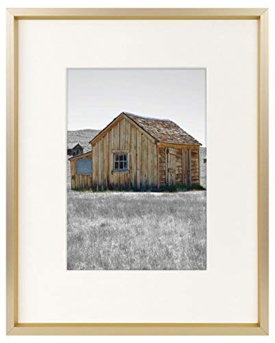 Golden State Art, marco de fotos de aluminio satinado