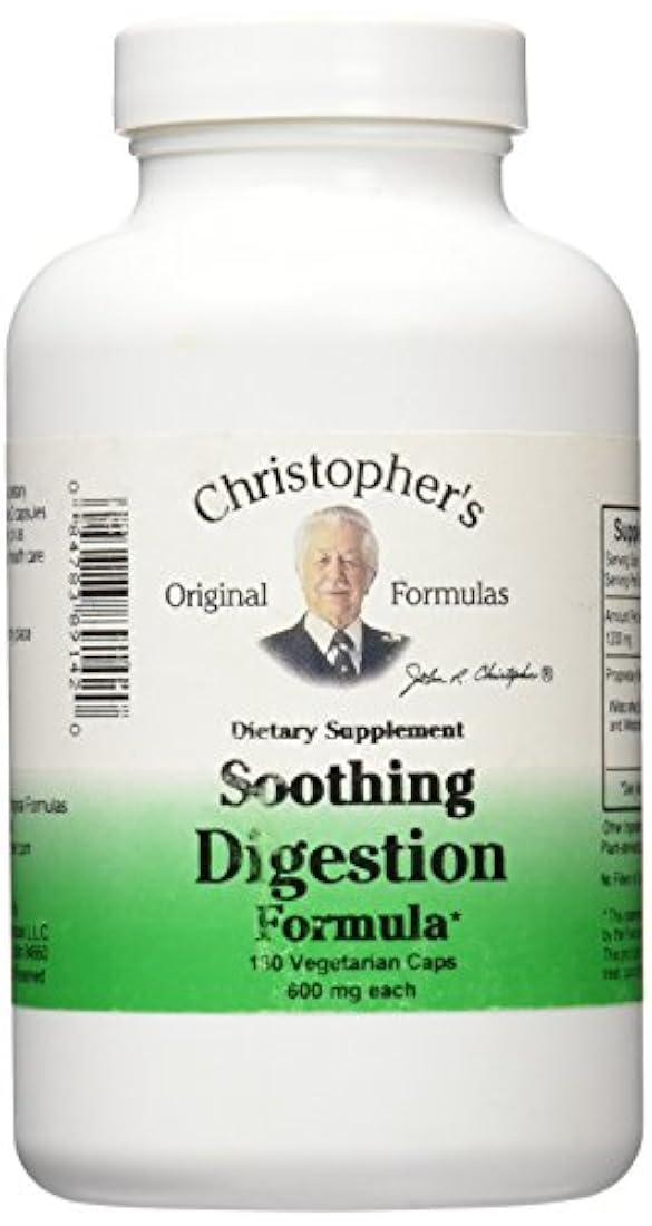 Cristóbal de alivio de la digestión 600 mg - 180 ° Cápsulas