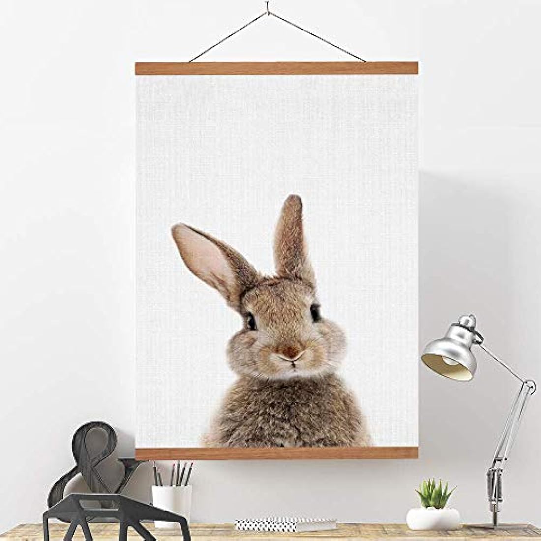 Ywlake Colgador magnético para póster de madera diseño