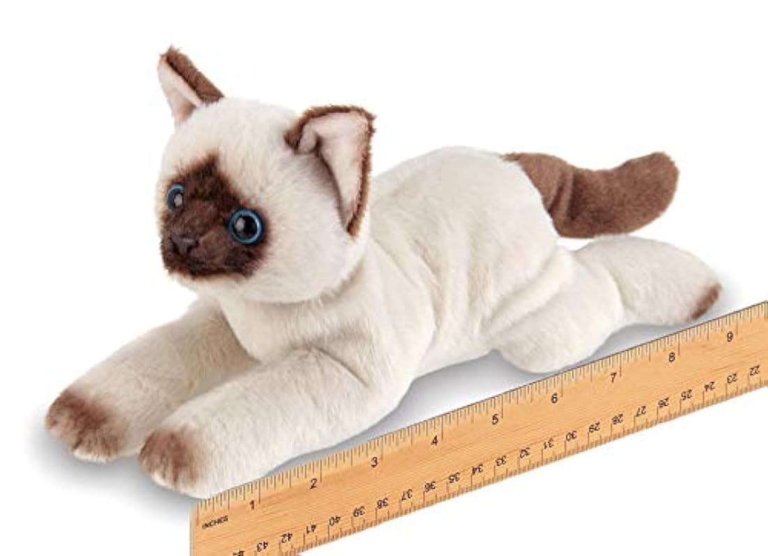 Peluche pequeño gato siamés Bearington Collection