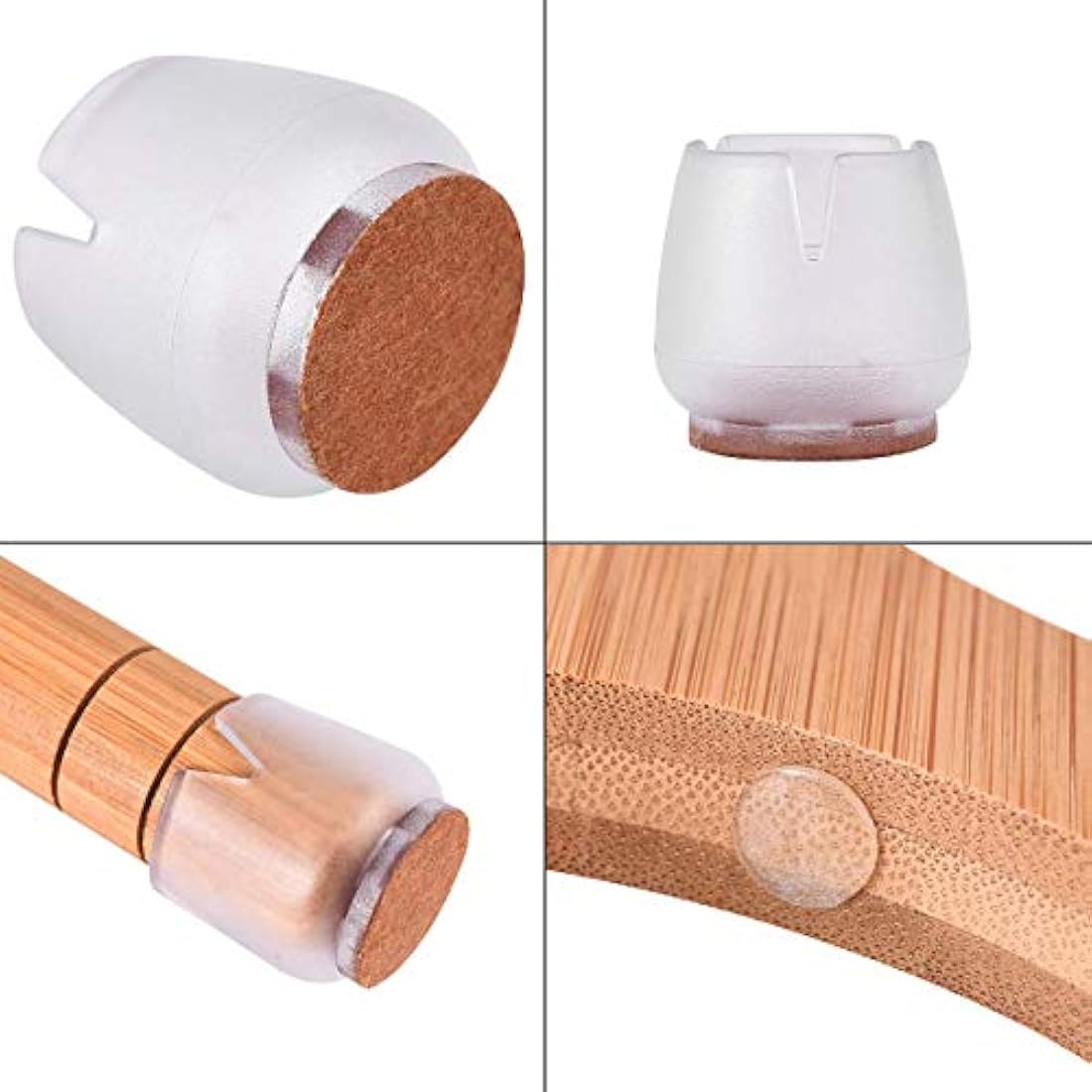 Miss Meow – Cuencos elevados para perros con soporte alimentador, soporte elevado de bambú con 3 cuencos de cerámica y acero inoxidable, antideslizante y pies extraíbles.