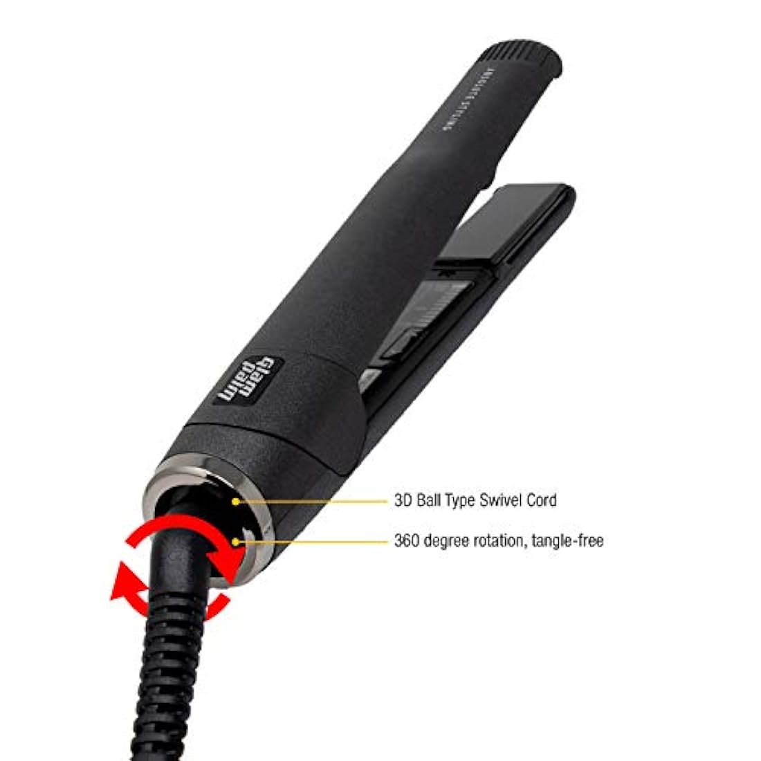 GlamPalm - Plancha de cerámica para el pelo