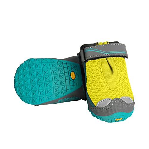 RUFFWEAR, Grip Trex - Botas para perro, botines para exteriores con suela de goma para senderismo y correr, verde líquen, 3.25 pulgadas
