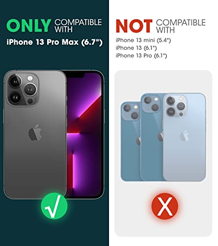 SUPCASE Unicorn Beetle Mag Series Funda para iPhone 13 Pro Max (versión 2021) de 6.7 pulgadas, funda protectora híbrida de alta calidad compatible con MagSafe (negro)