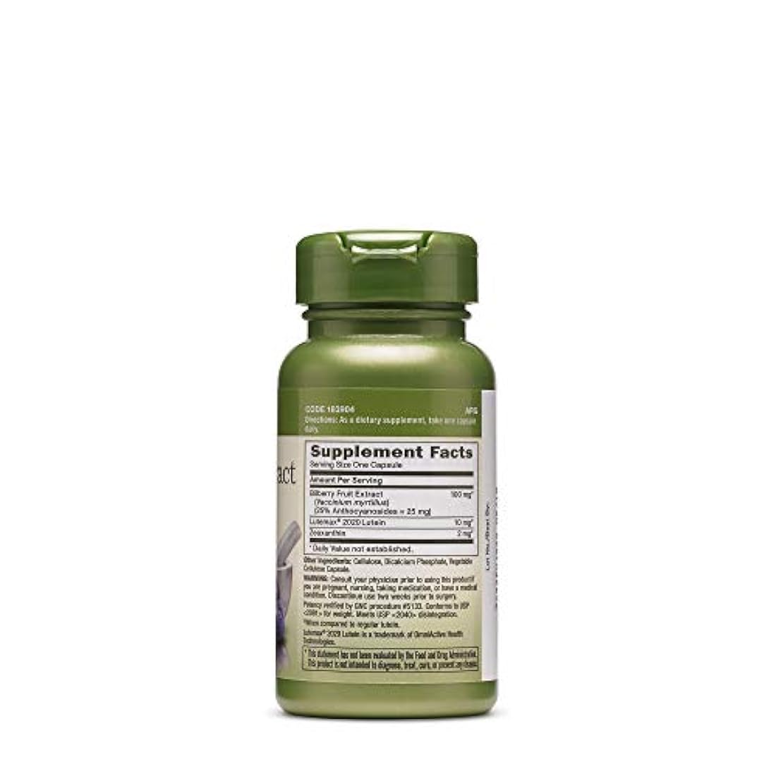 GNC Herbal Plus Bilberry Extracto Lutein