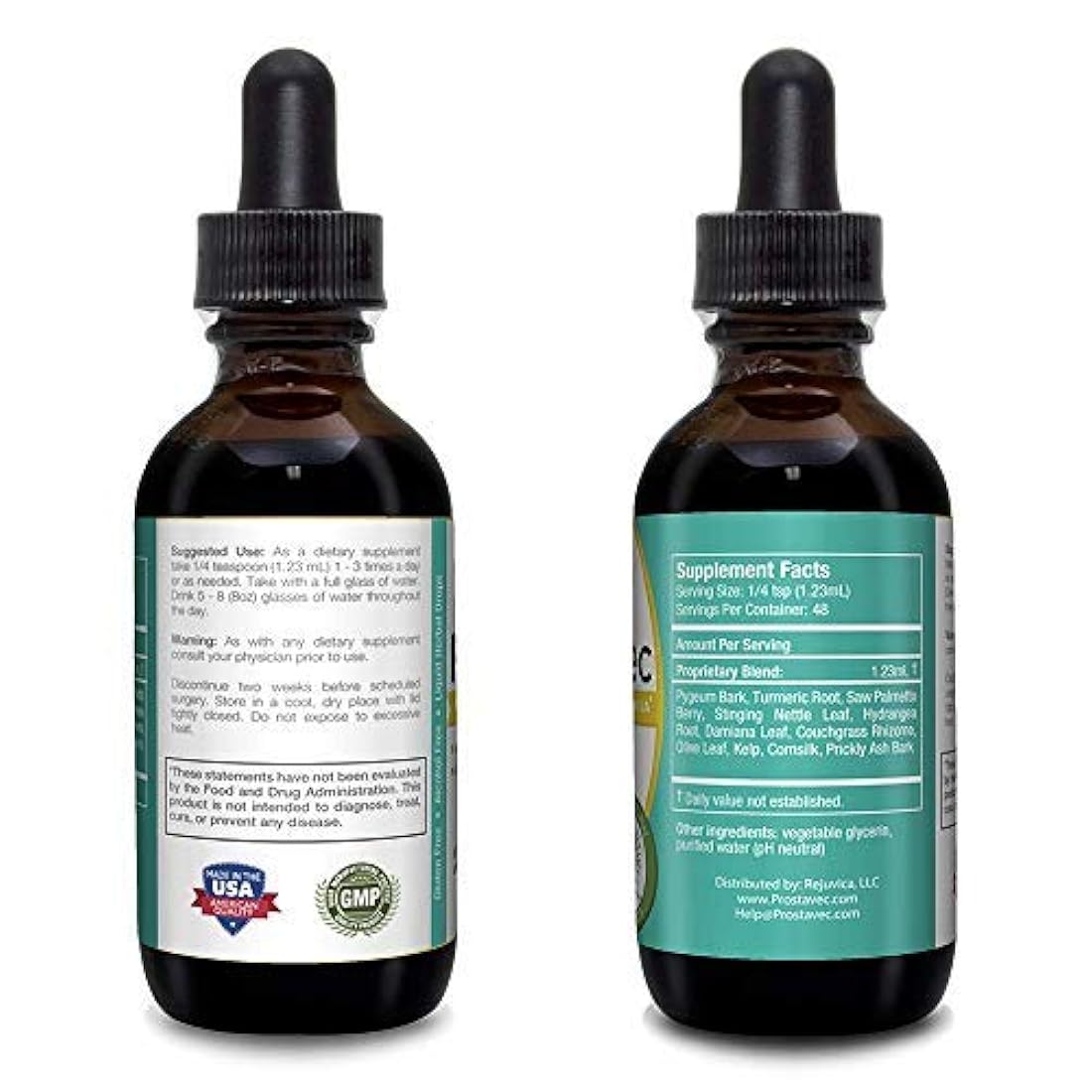 Suplemento de apoyo para la próstata Prostavec, en fórmula