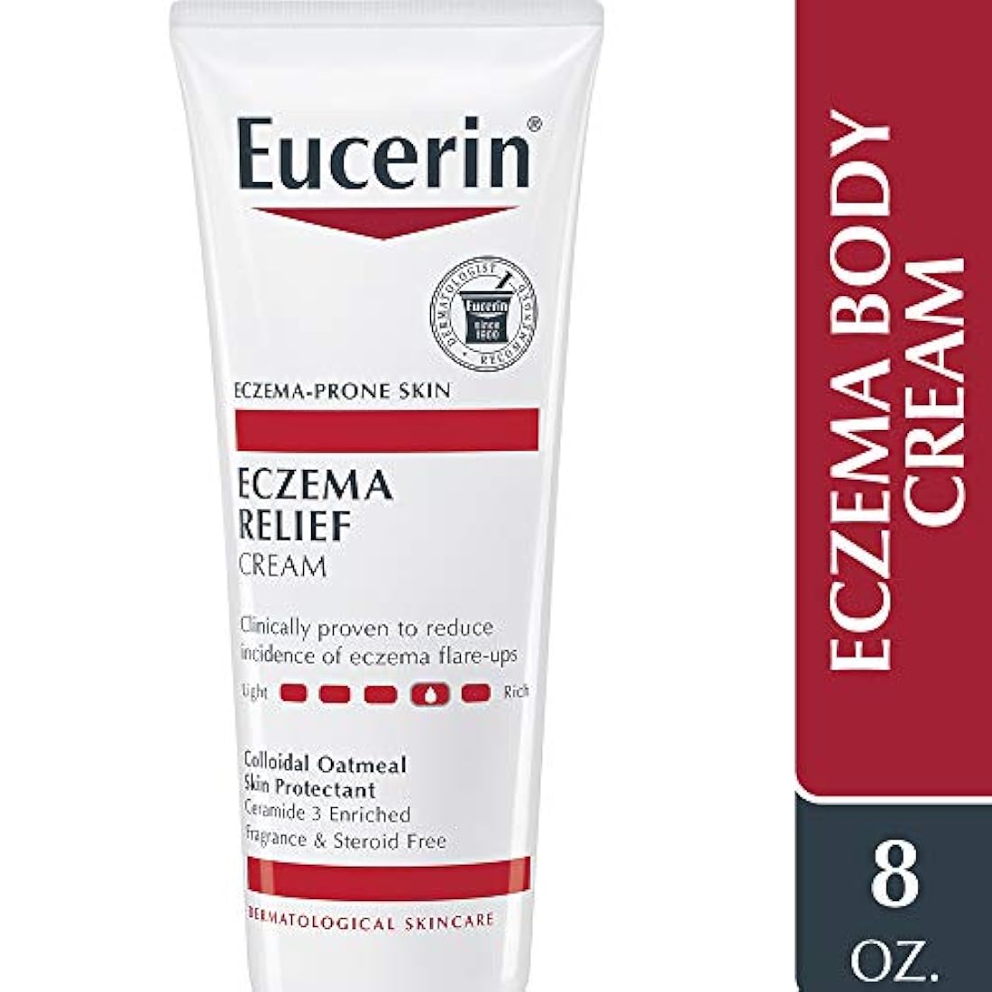 Crema de cuerpo para aliviar eczemas 8.0 onzas Eucerin