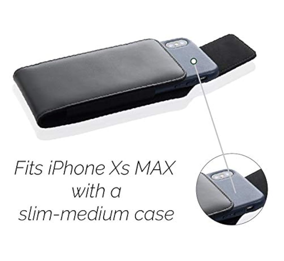 Monsoon Alpha - Funda de piel con clip para cinturón iPhone