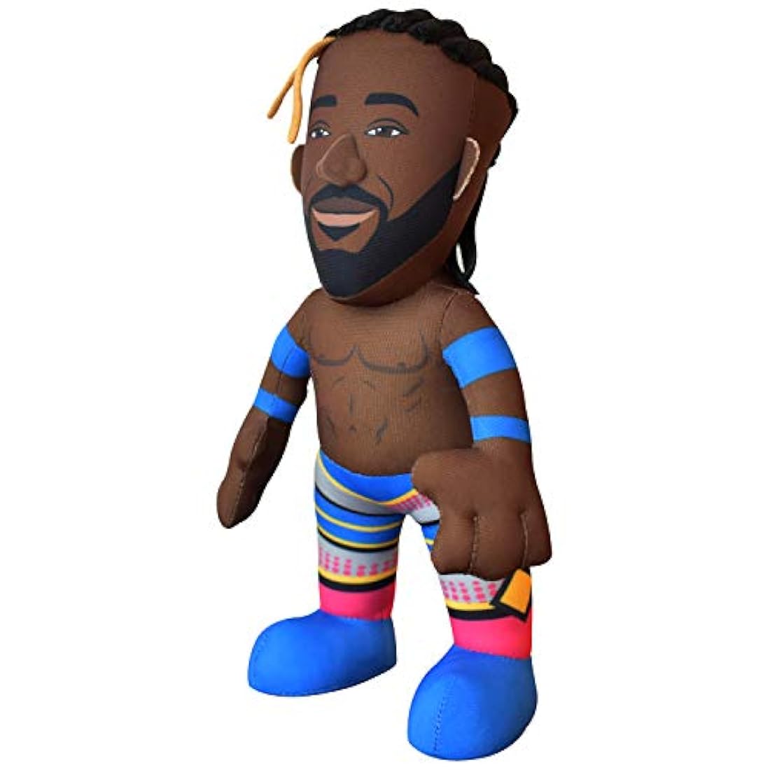 Peluche WWE Kofi Kingston, color Marrón-Azul, de 10.0 in