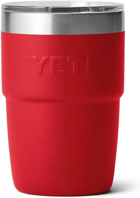 Taza apilable YETI de acero inoxidable, Rojo rescate