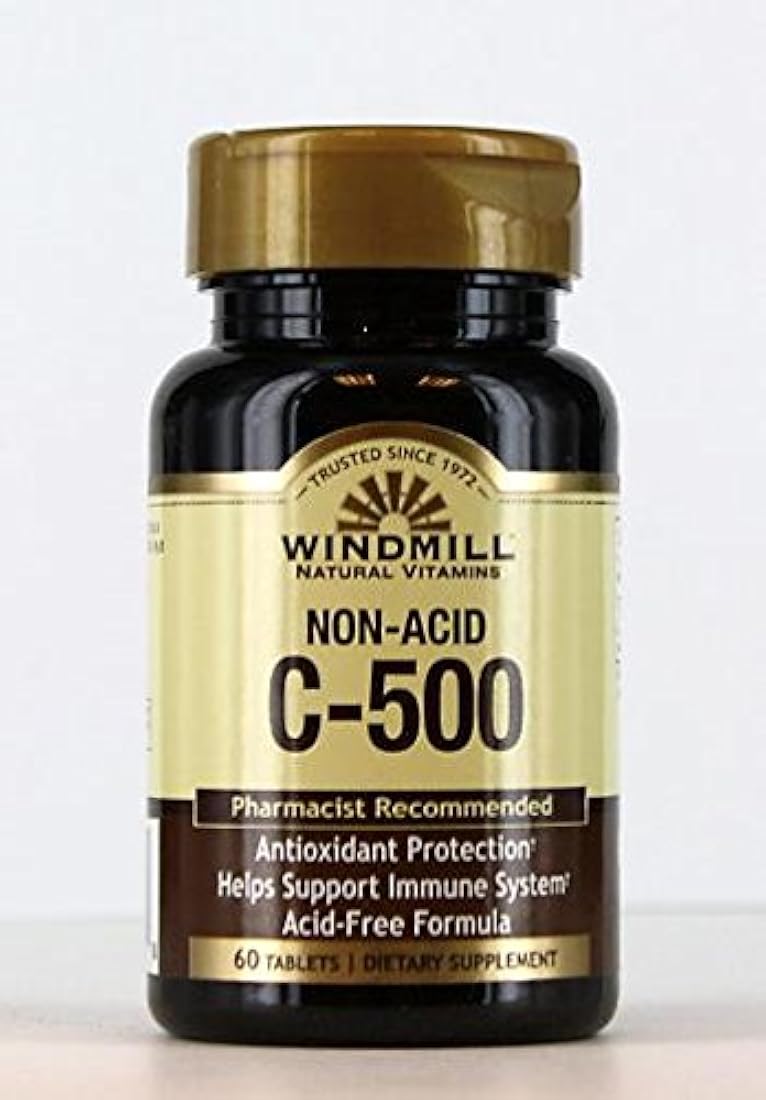Vitamina C Tablet 500 mg non-acid wmill – 60 por molino