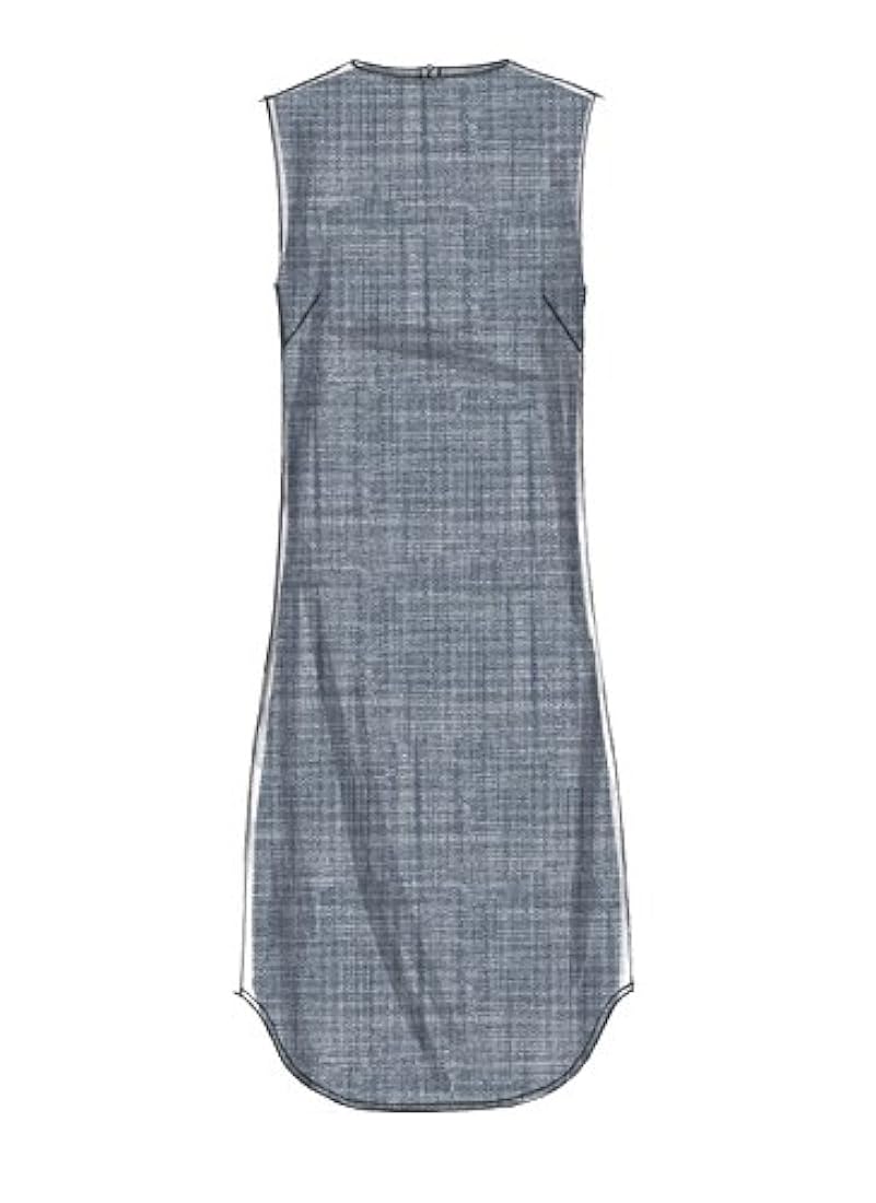 Patrón de costde la mujer, Vaina vestidos (Talla 18 W-24 W)