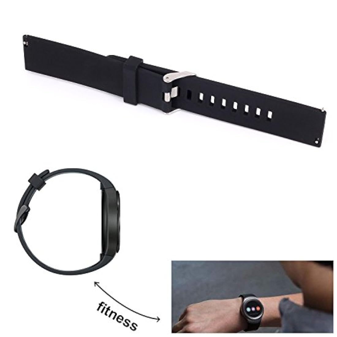 Correa de pulsera de silicona Yeworth para Samsung Galaxy