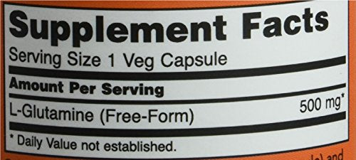 NOW L-Glutamine 500 mg,120 Capsules