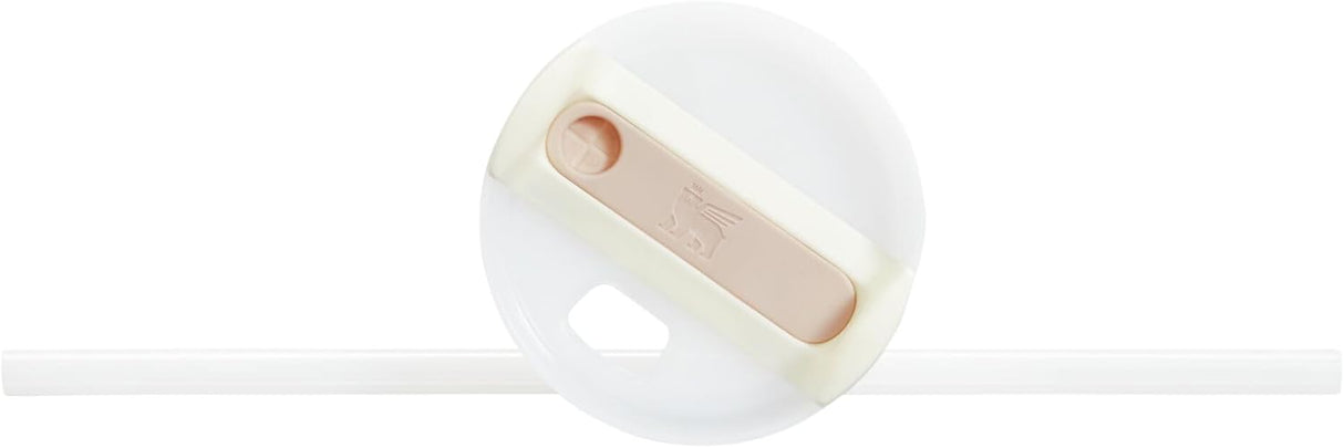 Vaso aislado al vacío de metal con tapa y popote para agua