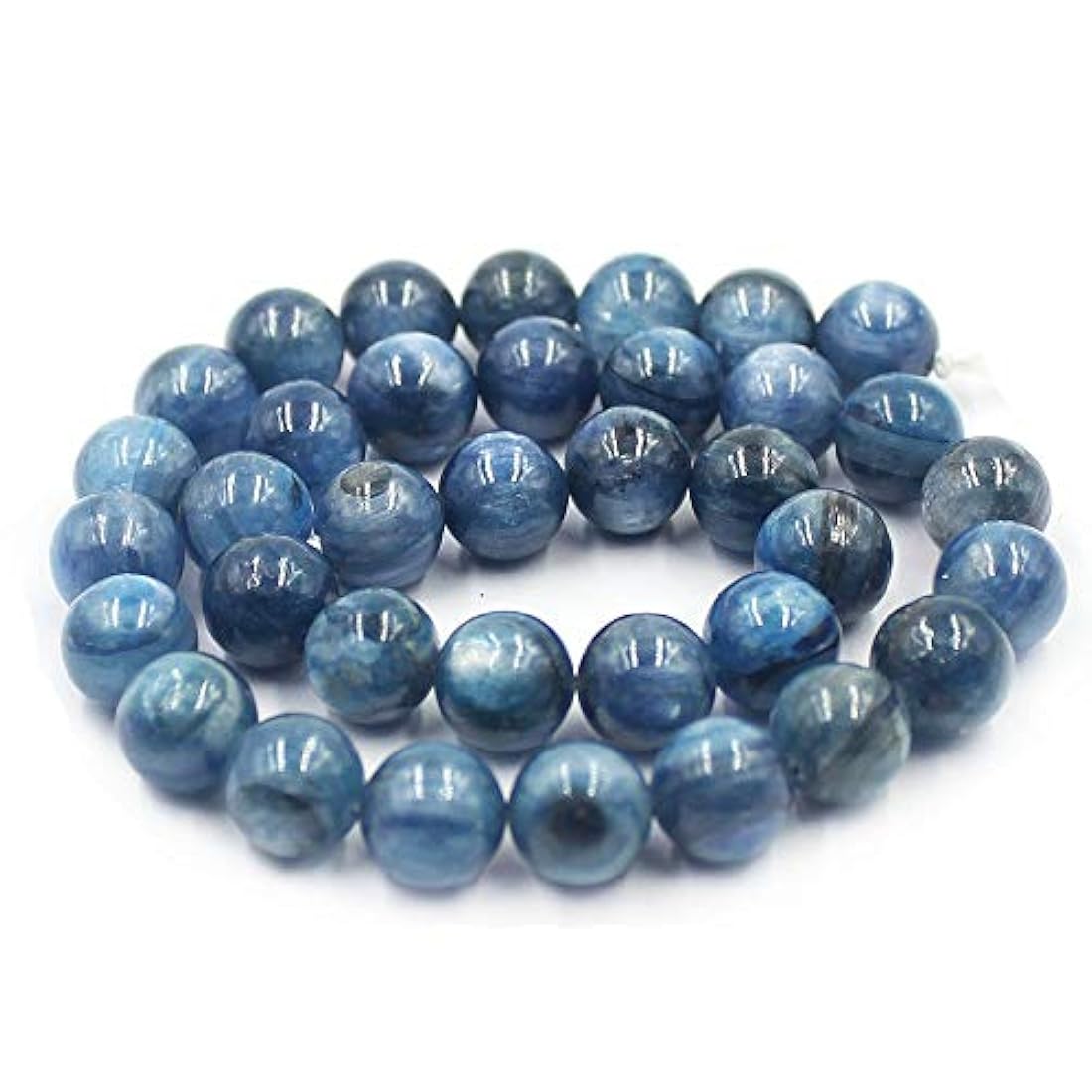 Perlas de Kyanita Gemas Espaciador de Semillas Strand 15