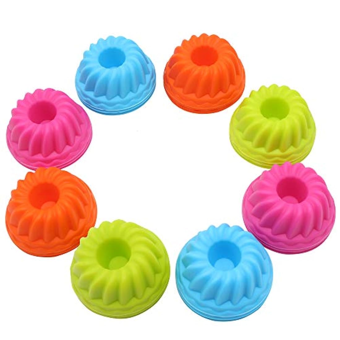 Paquete de 24 mini tazas de silicona para hornear cupcakes