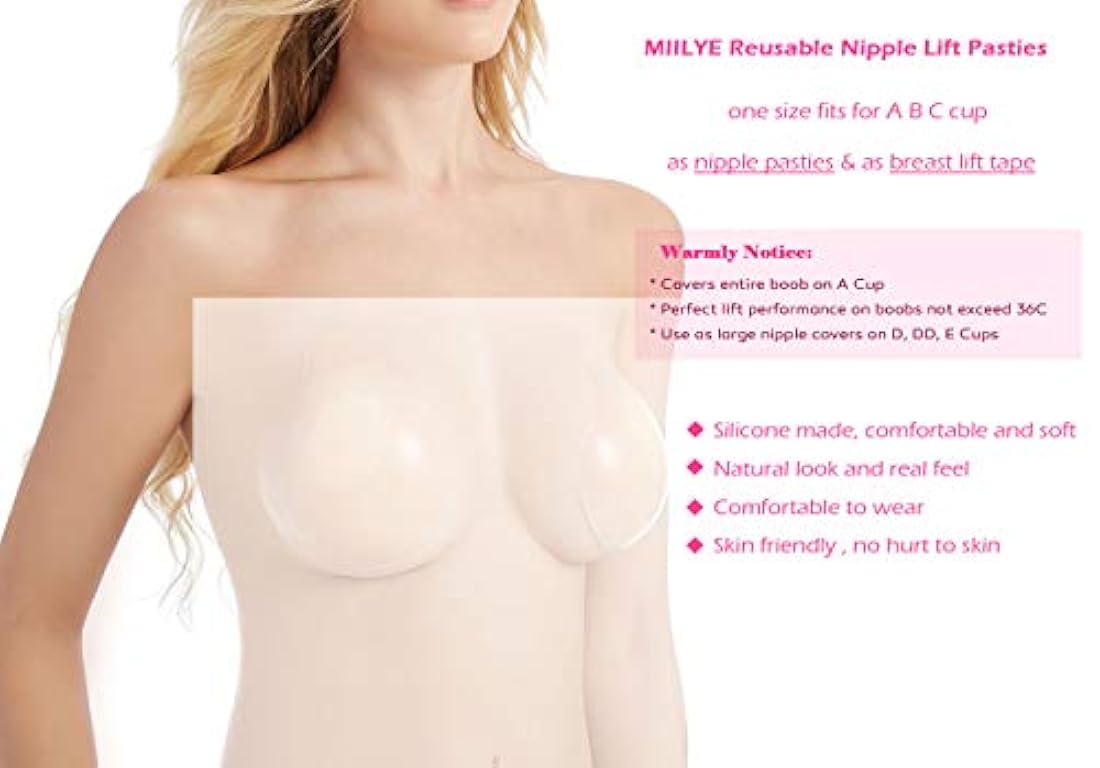 Tazas invisibles para sostén de levantamiento de senos