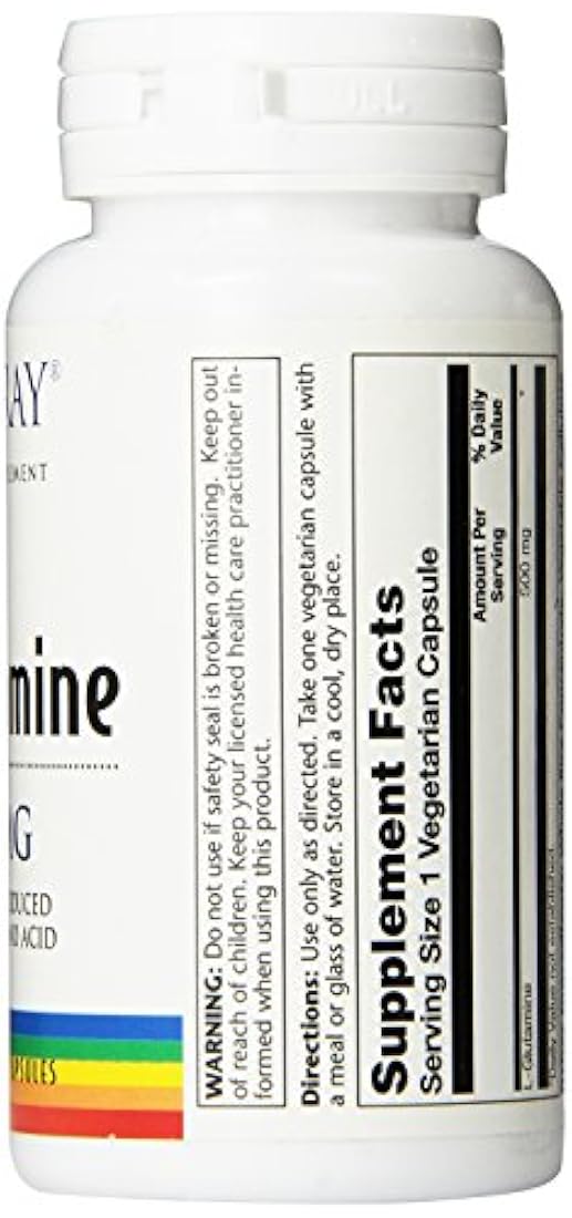 Suplemento de forma libre de L-Glutamina 500 mg