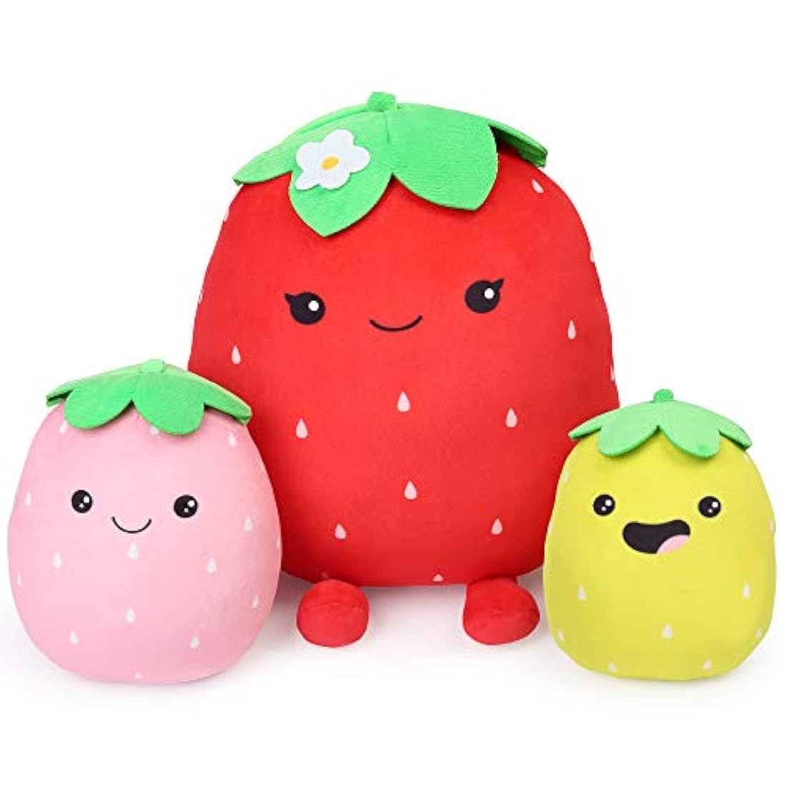 Peluche de fresa para niños y niñas, 15,7 y 12.0 in