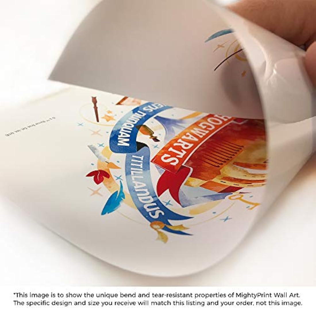 Decoración de pared con poema de hogwarts