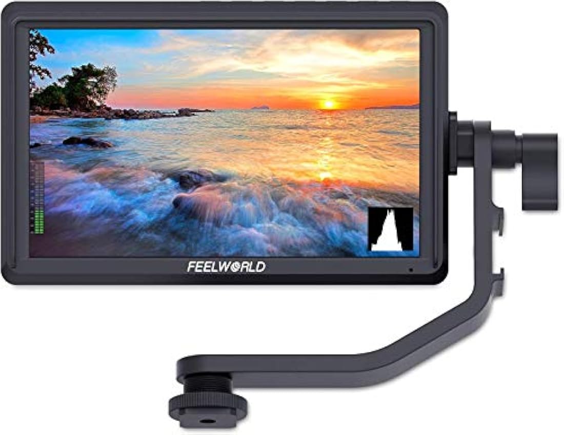 FEELWORLD FW568 - Monitor de campo para cámara réflex digital de 5,5 pulgadas (Full HD 1920 x 1080 IPS, con salida de entrada 4K HDMI 8,4 V DC, incluye brazo inclinable)