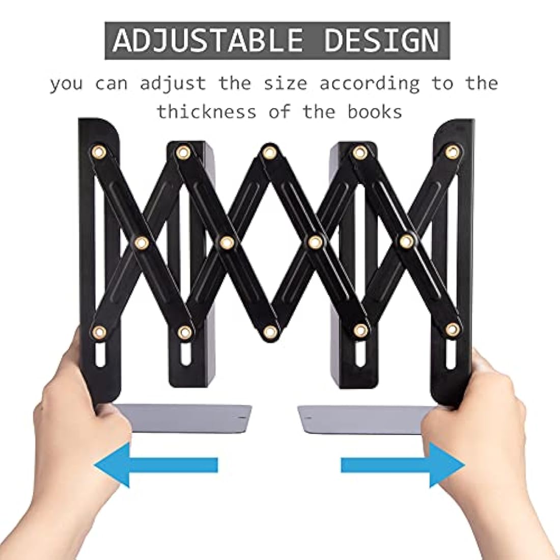 Sujetalibros ajustables sujetalibros de metal para libros