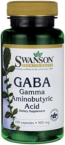Suplemento Swanson Aminoácido GABA 500 Miligramos 100 Cáp