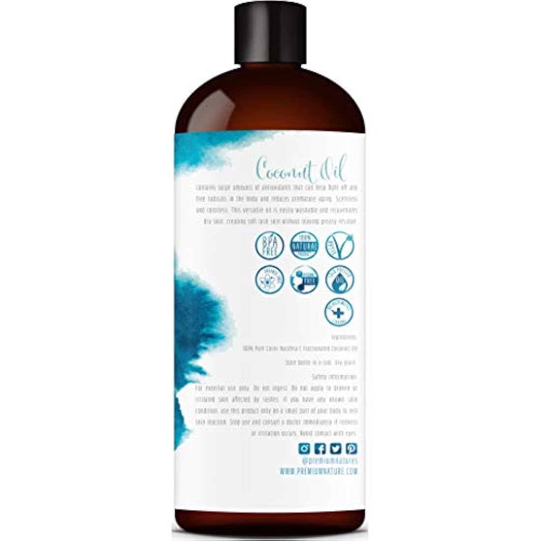 Aceite de masaje de coco fraccionado para piel seca