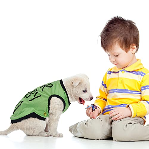 8 camisas para perros con estampado de mascotas con letras divertidas camisetas de verano para mascotas, camisas frescas para cachorros, trajes transpirables para perros, sudadera suave para mascotas, perros y gatos